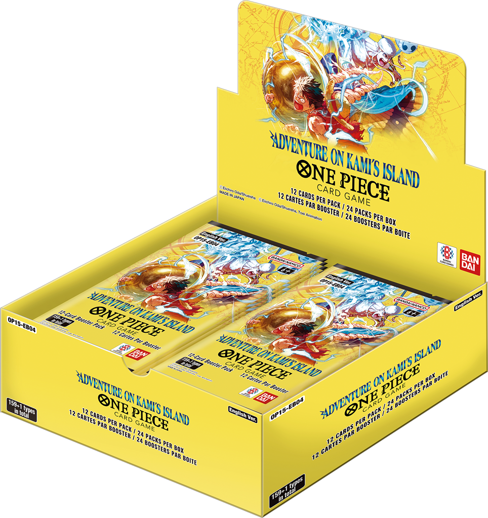 One Piece OP15 - Aventure sur l'île de Dieu : Display EN (24 boosters) + Dash Pack offert