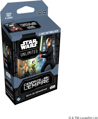 [FFGSWH0807FR] Star Wars Unlimited : Cendres de l'Empire - Deck de démarrage : Luke Skywalker FR