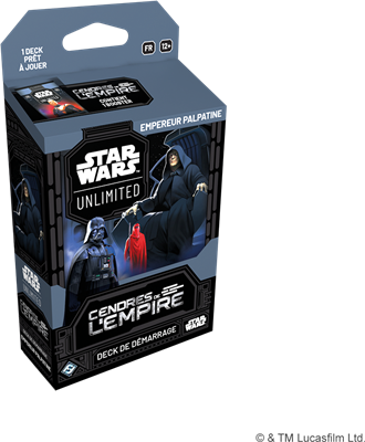 [FFGSWH0808FR] Star Wars Unlimited : Cendres de l'Empire - Deck de démarrage : Empereur Palpatine FR 