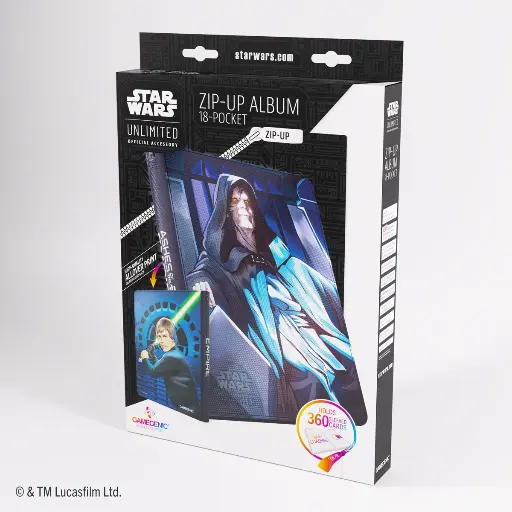 [GGS31080ML] Star Wars Unlimited - Zip-Up Album 18-Pocket : Luke & Palpatine