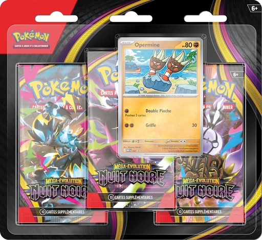 [3PACK01ME05] Pokémon ME05 - Nuit Noire : Pack 3 boosters