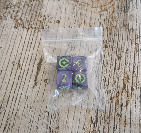 Disney Lorcana - Invasion Épineuse : Lot de 4 dés