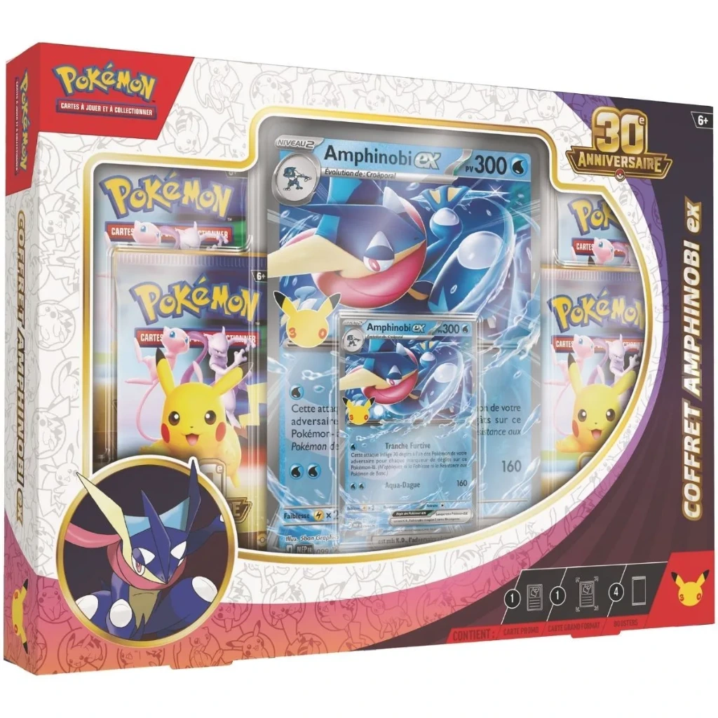 [POKTYASEP26B] Pokémon - 30ème anniversaire : Coffret Amphinobi-ex
