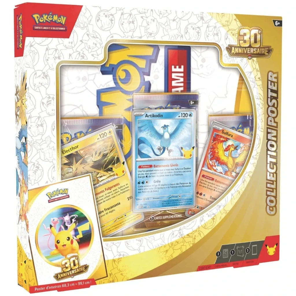 [POKTYAPOST] Pokémon - 30ème anniversaire : Coffret Poster