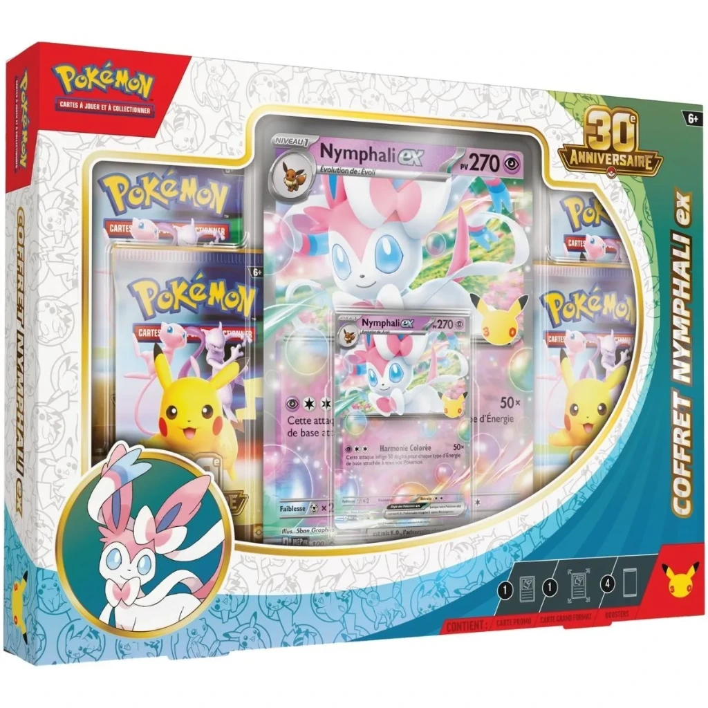 [POKTYASEP26A] Pokémon - 30ème anniversaire : Coffret Nymphali-ex