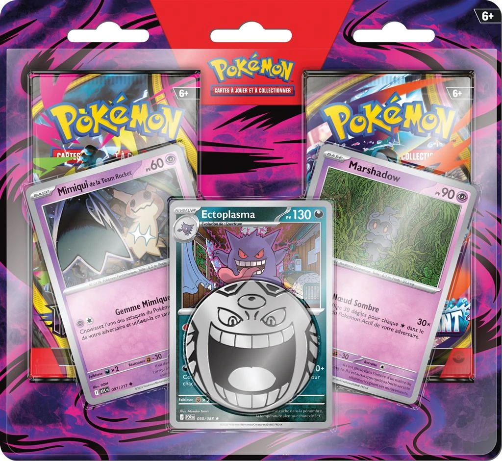 Pokémon : DuoPack Chaos Ascendant et Nuit Noire + 3 cartes promos