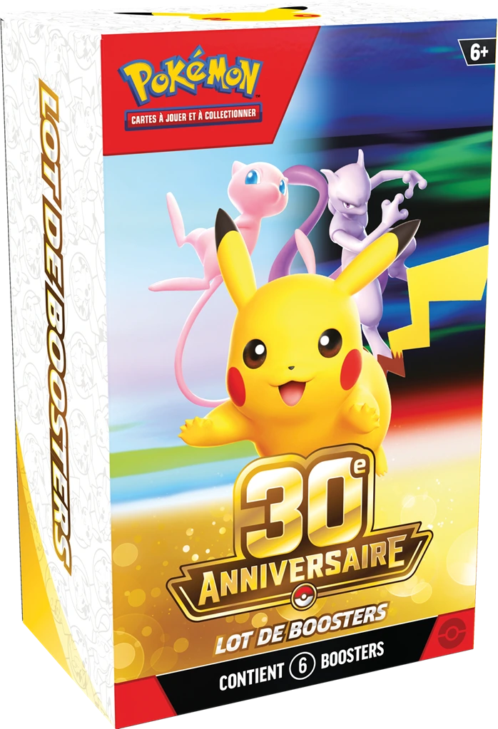 Pokémon - 30ème anniversaire : Bundle 6 boosters