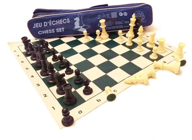 Échiquier (jeu d'échecs) transportable 50cm