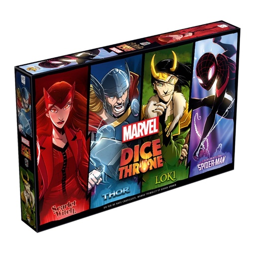 [JDPLDG129] Dice Throne Marvel – Thor, Loki, Spiderman, Scarlet Witch