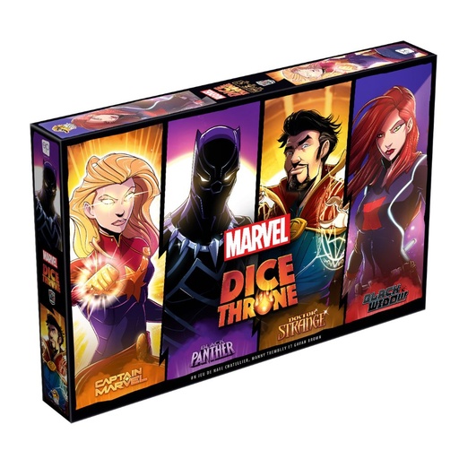 [JDPLDG130] Dice Throne Marvel – Black Panther, Captain Marvel, Black Widow, Dr Strange