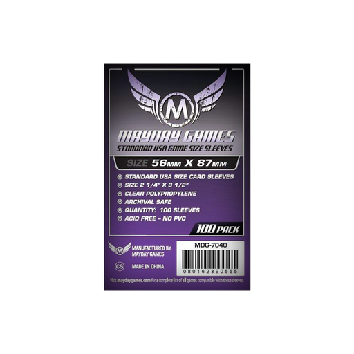 [MDG-7040] Sleeves 56x87mm USA Standard - Mayday
