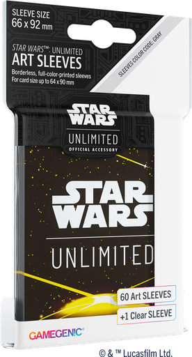 [GGS15056ML] GG : Star Wars Unlimited Art Sleeves : Card Back Yellow