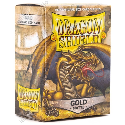 [AT-11006] Dragon Shield - Standard Sleeves - Matte Gold (x100)