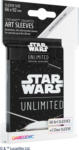 [GGS15063ML] GG : Star Wars Unlimited Art Sleeves : Card Back White