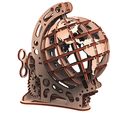 [PWGLS] Globe petit modèle 3D mobile en bois