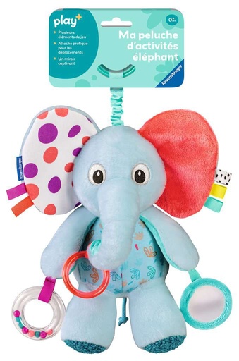[12.034.005] Ma peluche d'activités éléphant