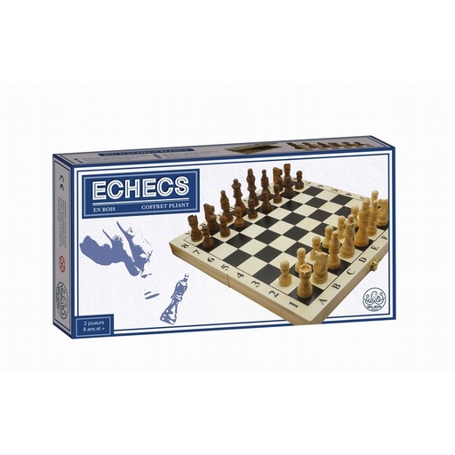[ECH21001] Échiquier (jeu d'échecs) pliant Imprimé 28cm