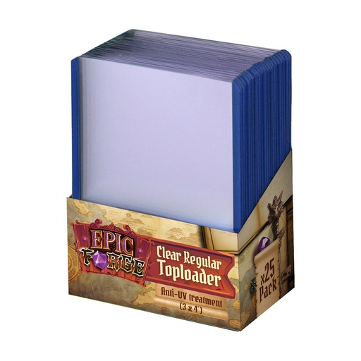 [EF0017b] Epic Forge - Toploader Anti-UV (3 x 4') - Clear Regular (25 pieces)