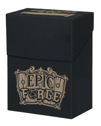 [EF0017d] Deck Box Epic Forge 80 cartes Noir/Doré