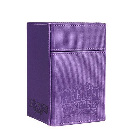 [EF0017e] Double Deck Box Epic Forge 100 cartes et rangement Dés - Violet