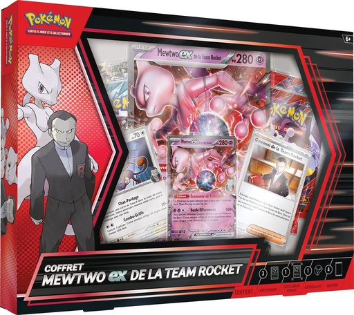 [POEVJUI25] Pokémon EV10 - Rivalités Destinées : Coffret Mewtwo-ex Team Rocket Juin25