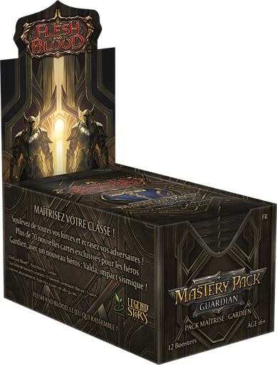 [FABMPG01] Flesh and Blood : Mastery Pack Guardian - Display (12 boosters) FR + 1 carte Promo "Batter to a Pulp"