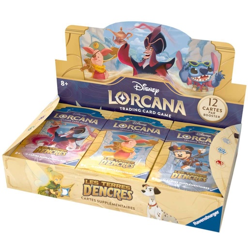 [11.098.314]  Disney Lorcana set 3 - Les Terres d'Encres - Display (24 Boosters) 