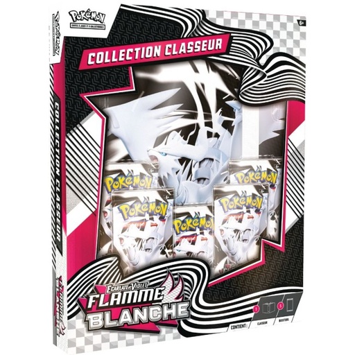 [POEVT5ALB01] Pokémon EV10.5 : Portfolio (A4) + 5 boosters Flamme Blanche