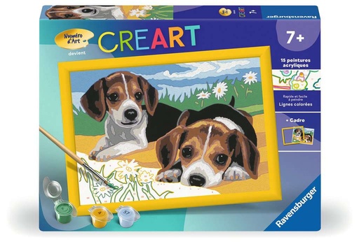 [12.023.033] CreArt Kids - 18x24cm - Chiots