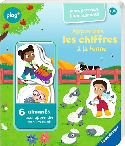 [13.099.064] Play+ Mon premier livre aimanté: Apprendre les chiffres à la ferme