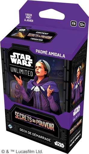 [FFGSWH0610FR-PadmeAmidala] Star Wars Unlimited : Secrets du Pouvoir Deck 1J - Padmé Amidala (FR) 