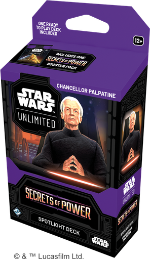[FFGSWH0610EN-palpatine] Star Wars Unlimited : Secrets of Power Deck 1J - Chancellor Palpatine (EN)