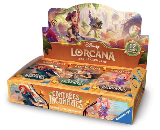[11.098.889] Disney Lorcana set 12 - Contrées Inconnues : Display (24 Boosters) + carte "Flèche Parr" offerte