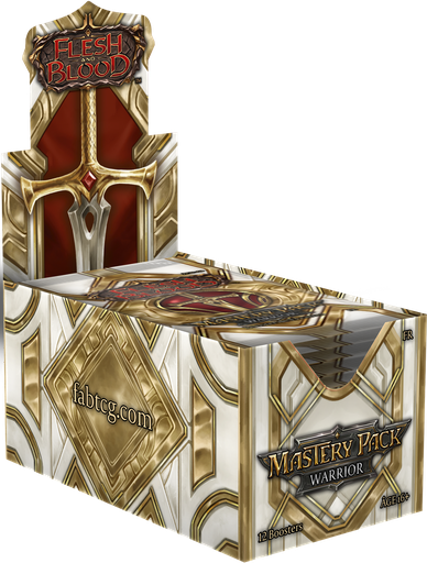 [FAB2610-FR] Flesh and Blood : Mastery Pack Guerrier - Display FR (12 boosters) + carte héroïne jeune foil "Hala" ou "Dorinthea" offerte