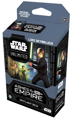[FFGSWH0810EN-luke] Star Wars Unlimited : Ashes of the Empire - Deck de démarrage : Luke Skywalker EN